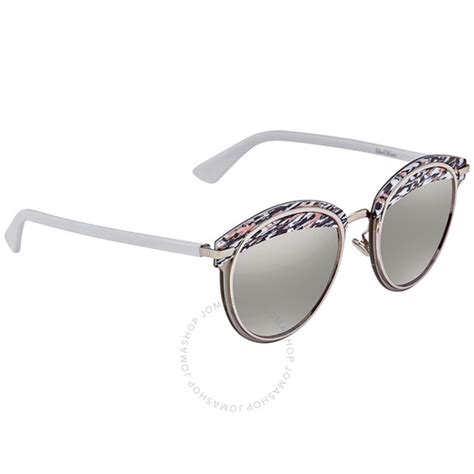 Dior Silver Round Ladies Sunglasses DIOROFFSET1 W6Q/0T 62